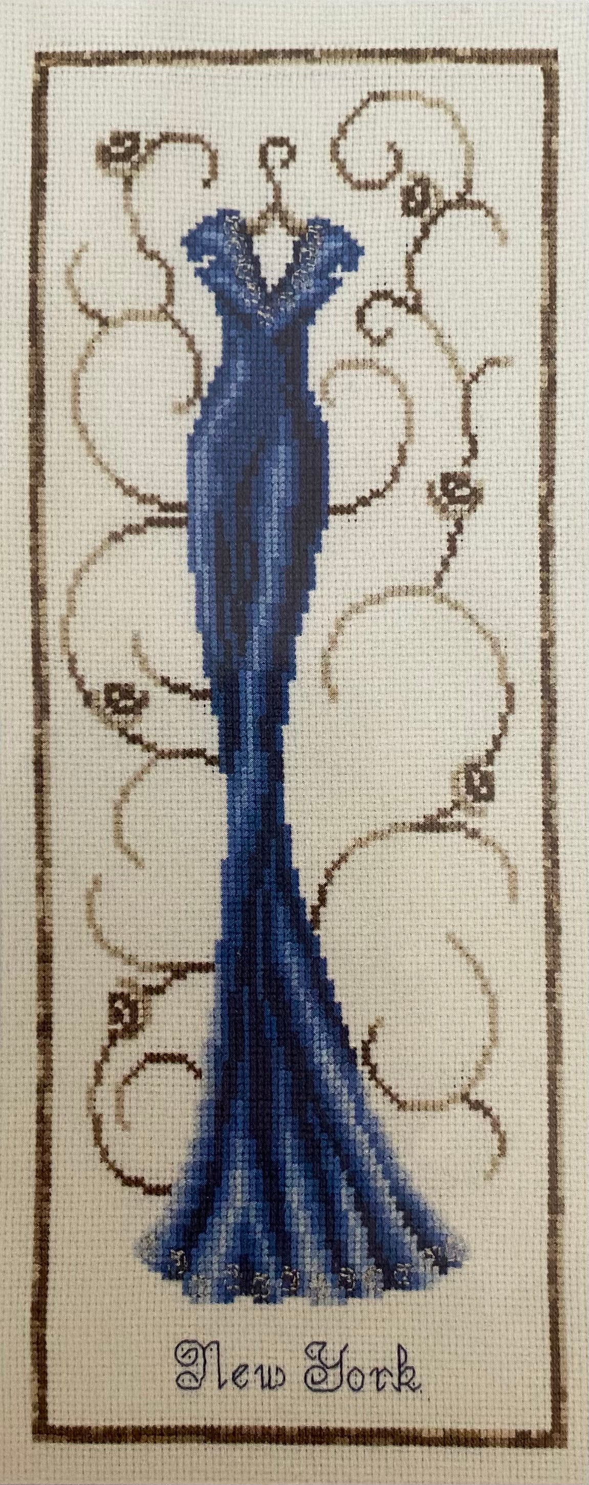 Kreuzstichset „Eleganz in Blau“ – PN0012106