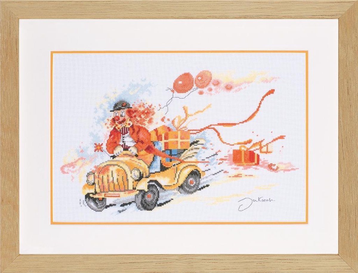 Kit punto de cruz "Payaso de Cumpleaños" - 15613