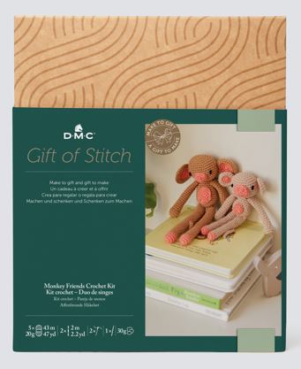 Kit de Amigurumis - Dúo de monos DMC - CR112K