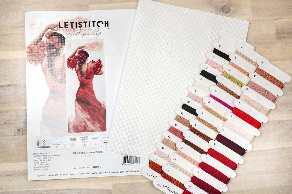 Kit de Punto de Cruz Letistitch "The Dance of Spain" - L8024