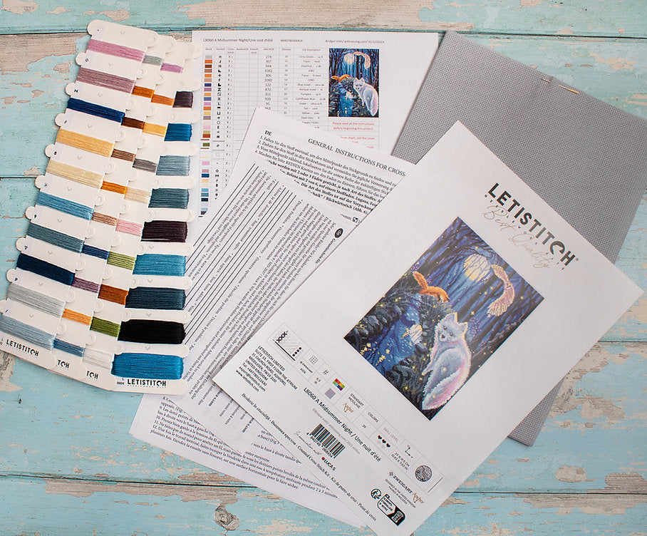 Kit de punto de cruz Letistitch "A Midsummer Night" - L8060