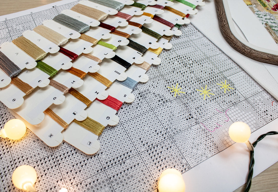 Kit de Punto de Cruz Letistitch "Winter Playtime" - L8057