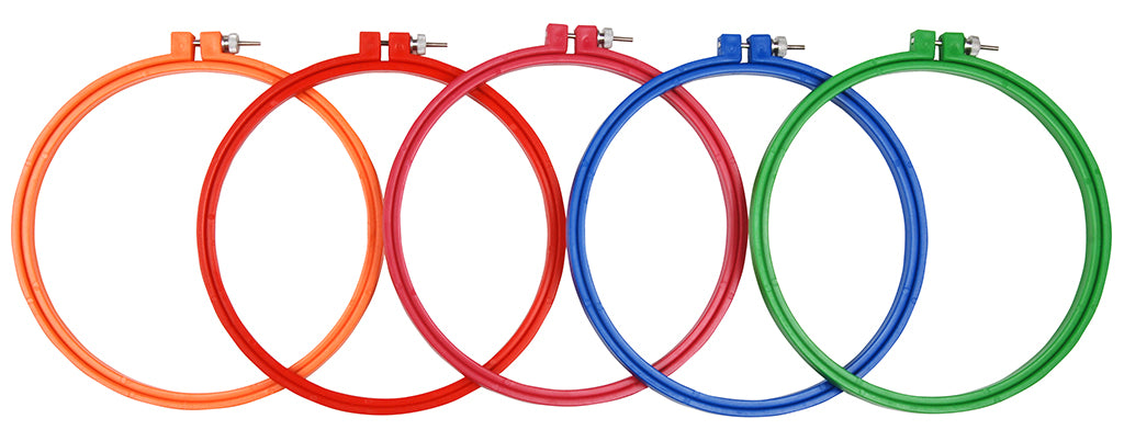 bastidores de plástico redondos de 10cm PONY