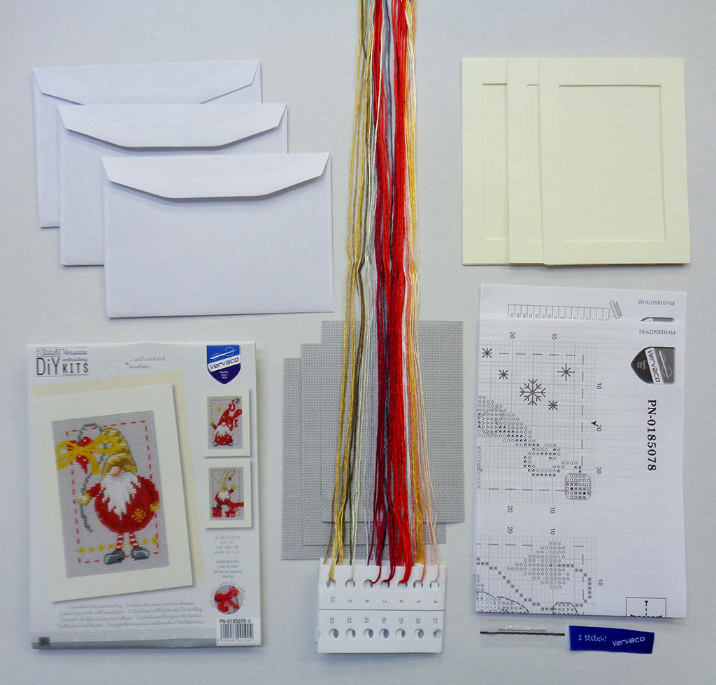 Kit punto de cruz "Christmas Gnomes Set of 3" - PN0185078