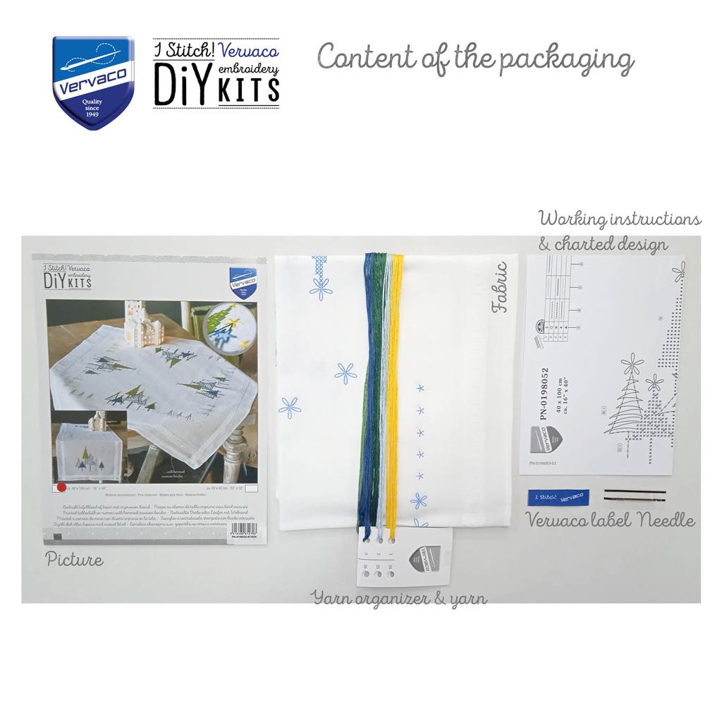 Camino de mesa - "Modern Pine Trees" - PN0198052