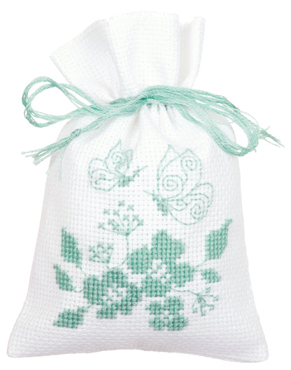 Set de 3 Bolsitas de Hierbas en Punto de Cruz "Birds and blossoms" - Vervaco