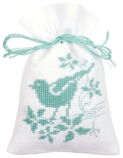Set de 3 Bolsitas de Hierbas en Punto de Cruz "Birds and blossoms" - Vervaco