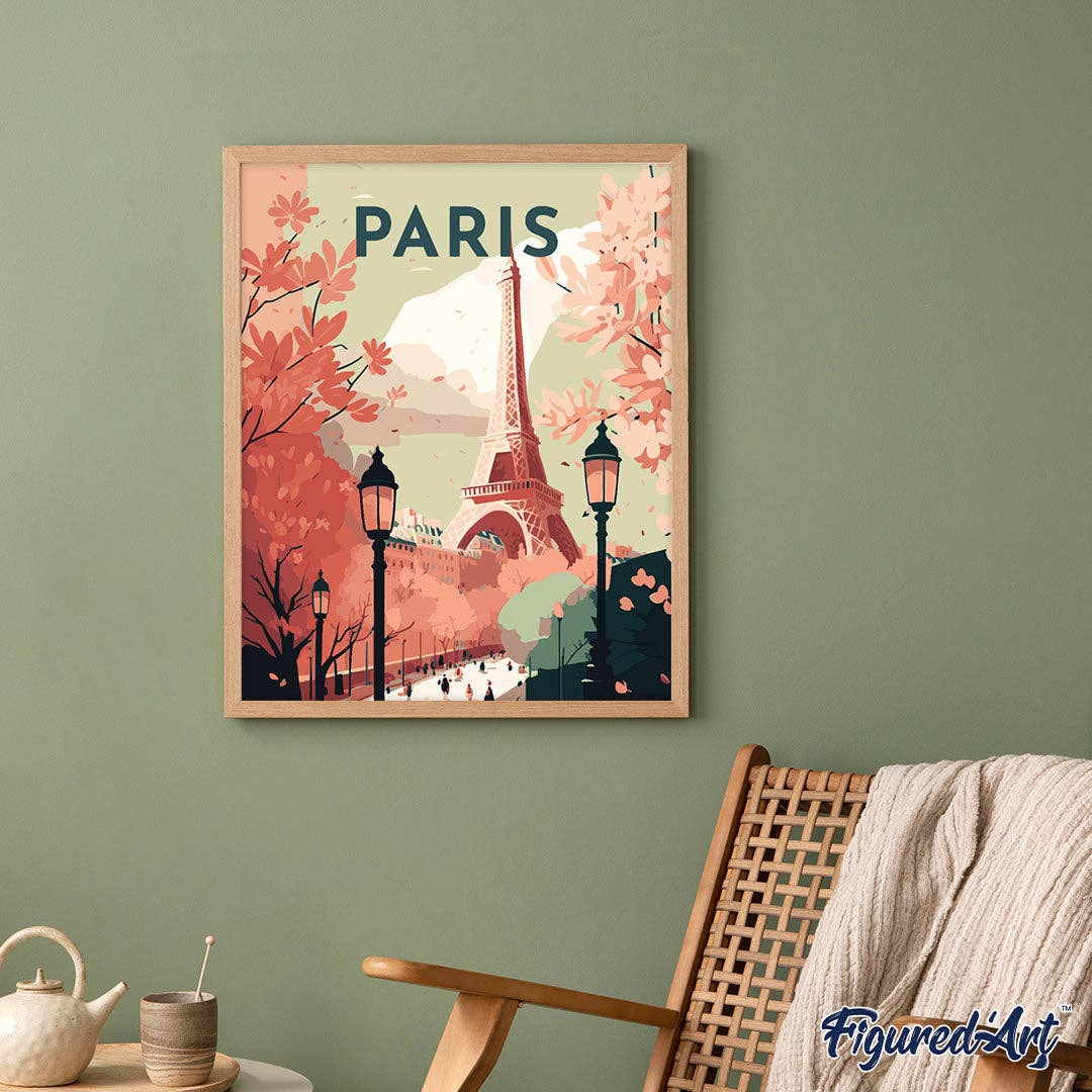 Kit de Punto Diamante Figured’Art "Póster de París" 40x50cm