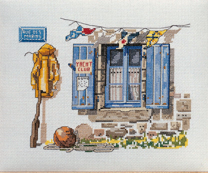 Kit de Punto de Cruz "Calle de los Marineros" (según J.R. Morel) - Marie Coeur