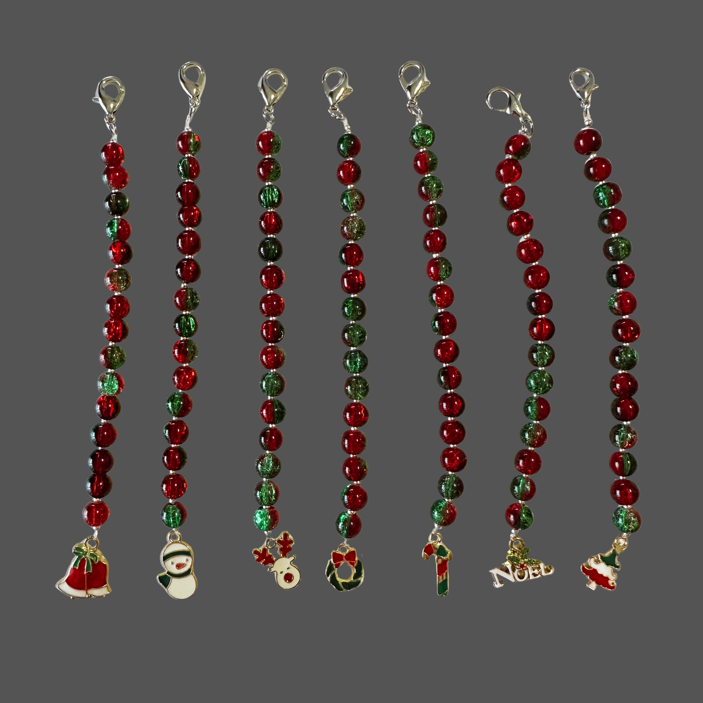 Buscatijeras de Abalorios Navideño - BT004