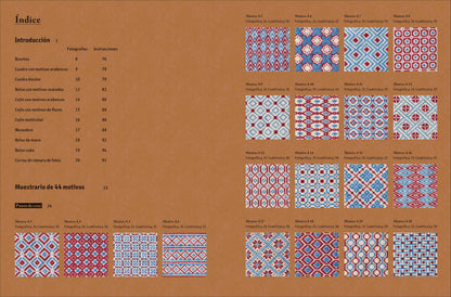 Libro de Bordado Bargello y Punto de Cruz: 44 Motivos Geométricos y 11 Accesorios con Diagramas en Color