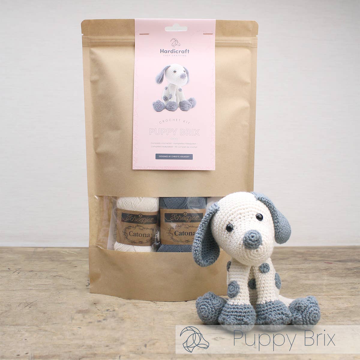 Kit de Ganchillo - Cachorro Brix - Hardicraft