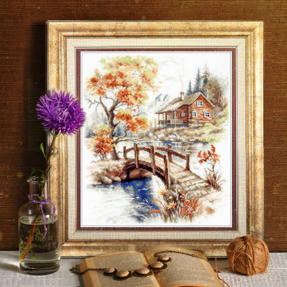 Kit de Punto de Cruz "Autumn in the Mountains" 250-069 Magic Needle