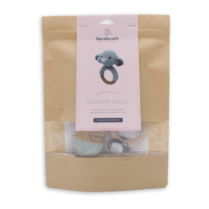 Kit Sonajero de Ganchillo - Rattle Elephant - Hardicraft