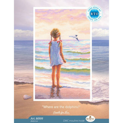 Kit de Punto de Cruz RTO "Niña y el Mar" - M999