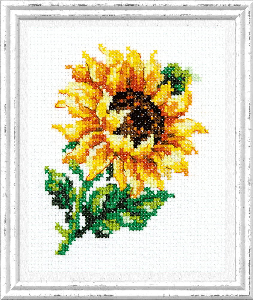 Kit de Punto de Cruz "Pequeño Girasol" 28-04 Magic Needle