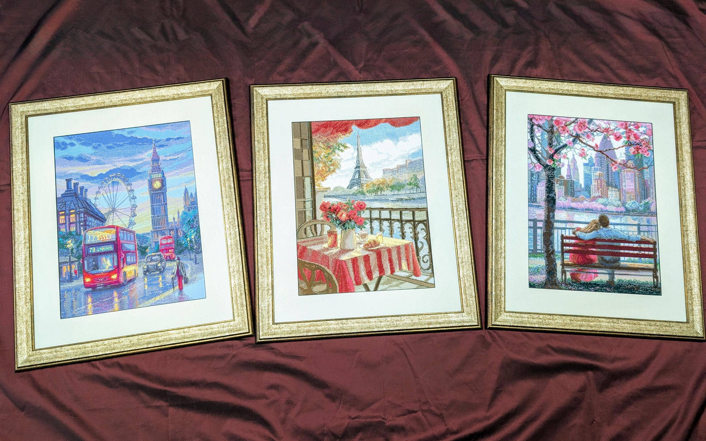 Kit de Punto de Cruz Aine "Blooming New York" - A1015