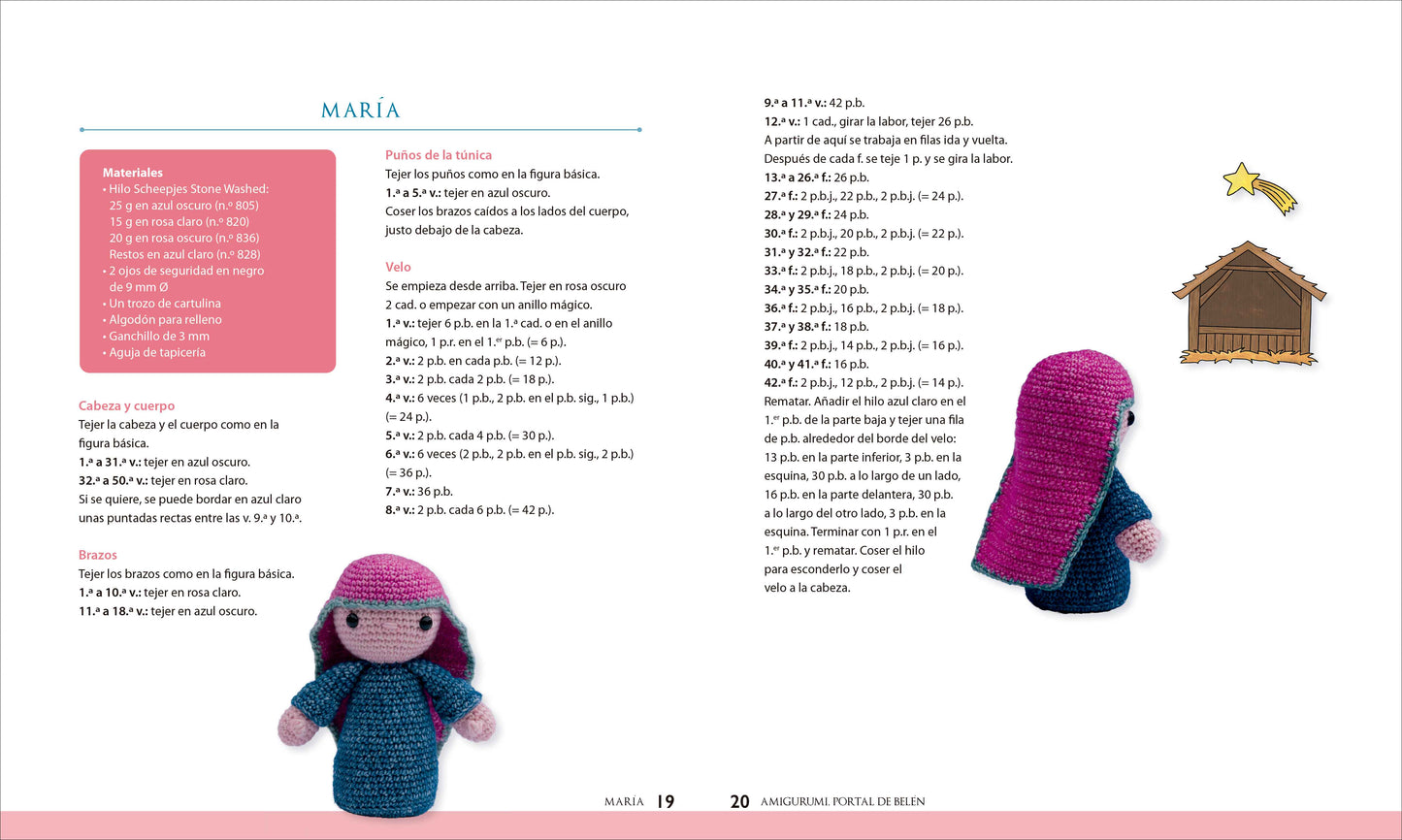 Libro para Tejer Amigurumis: Portal de Belén — 18 Figuras Navideñas a Ganchillo