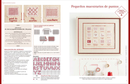 Los Puntos de Bordado Tradicionales: Libro con 25 Proyectos y Muestrarios Paso a Paso con Patrones