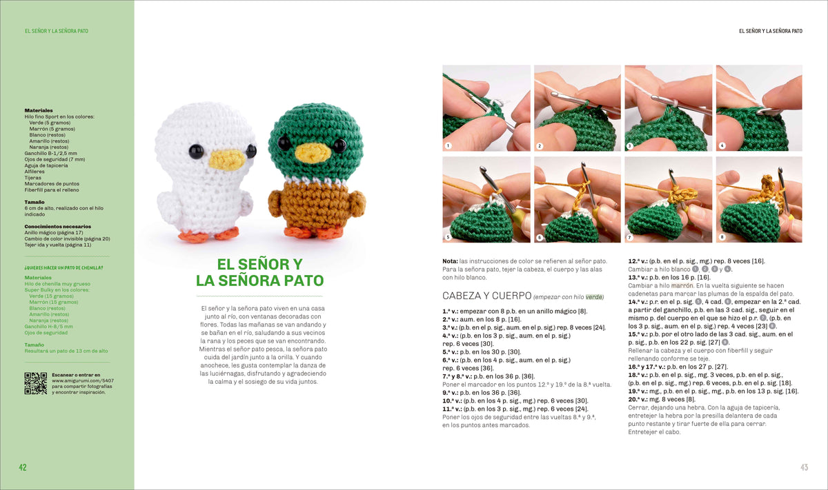 Libro Mini Amigurumi Fáciles y Rápidos: 25 Animales de Ganchillo Paso a Paso