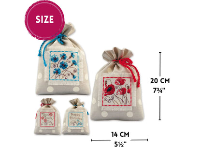 Set de 2 Bolsitas de Regalo en Punto de Cruz "Ampolas" - Riolis