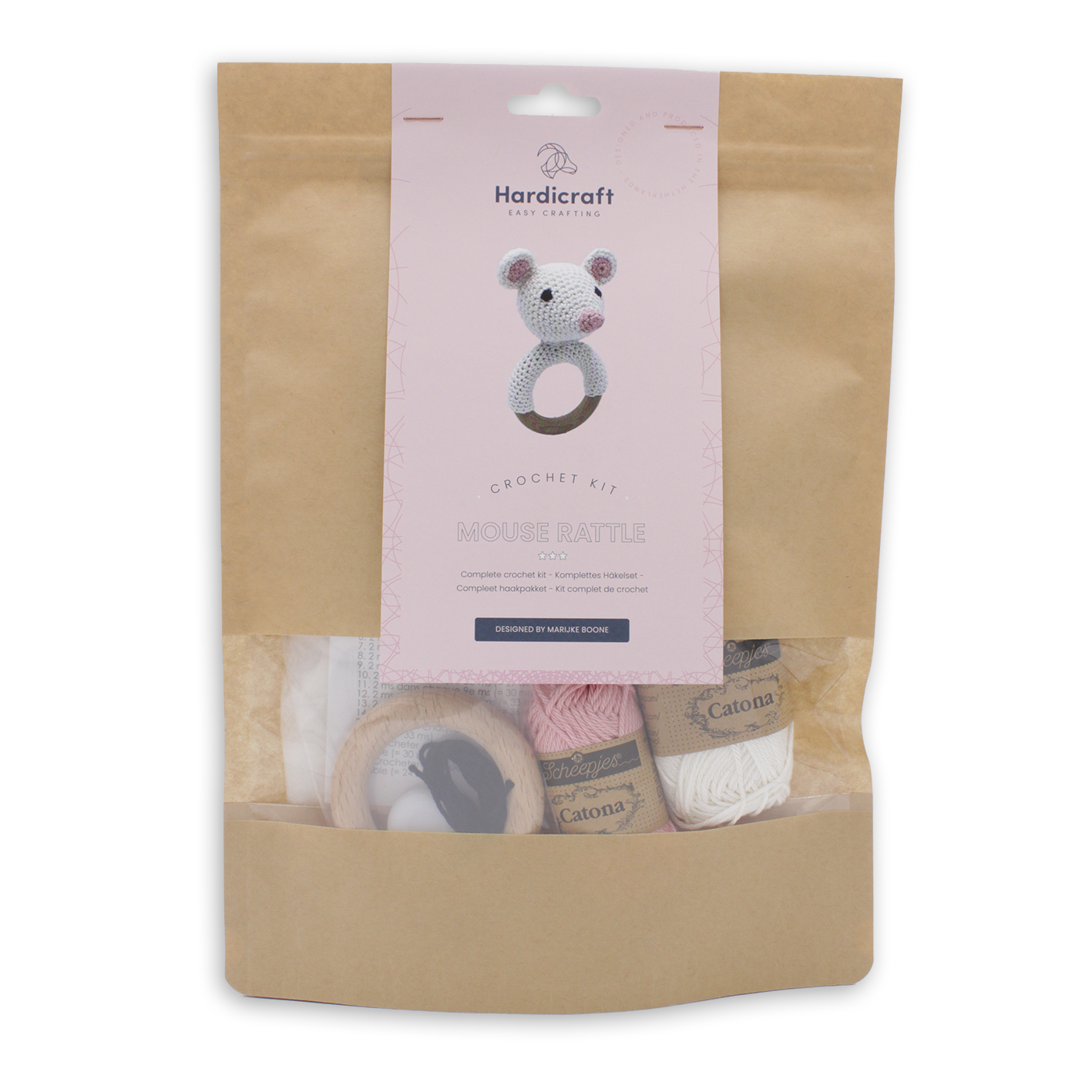 Kit Sonajero de Ganchillo - Rattle Mouse - Hardicraft