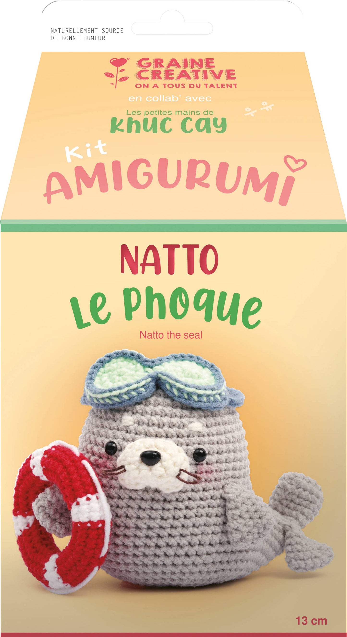 Kit de Amigurumi "La Foca Natto" - Graine Créative