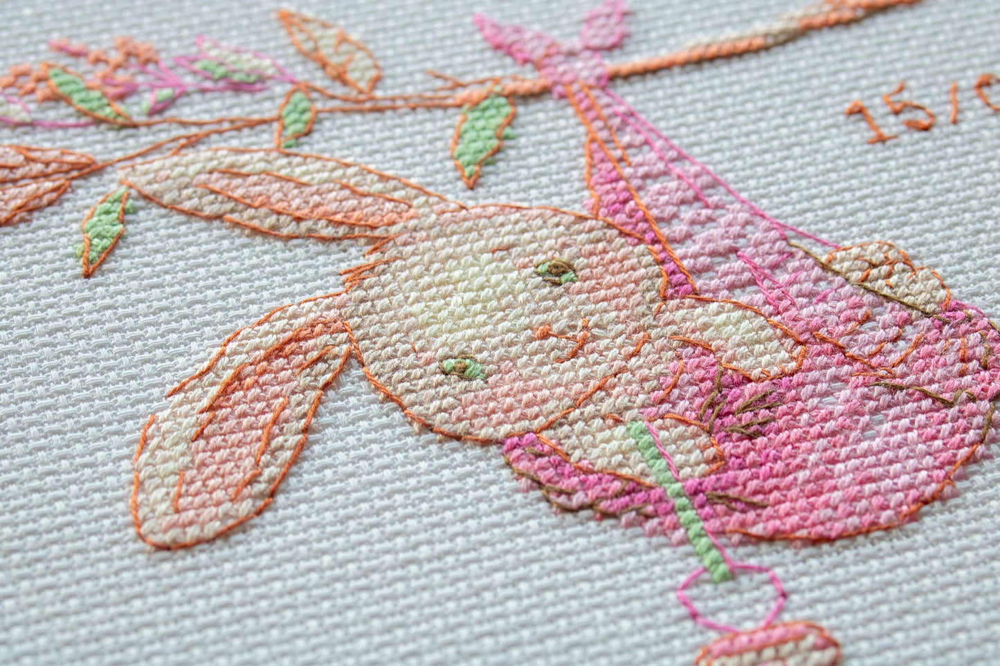 Kit de Punto de Cruz Aine "Muestrario de Nacimiento Niña" - A1029