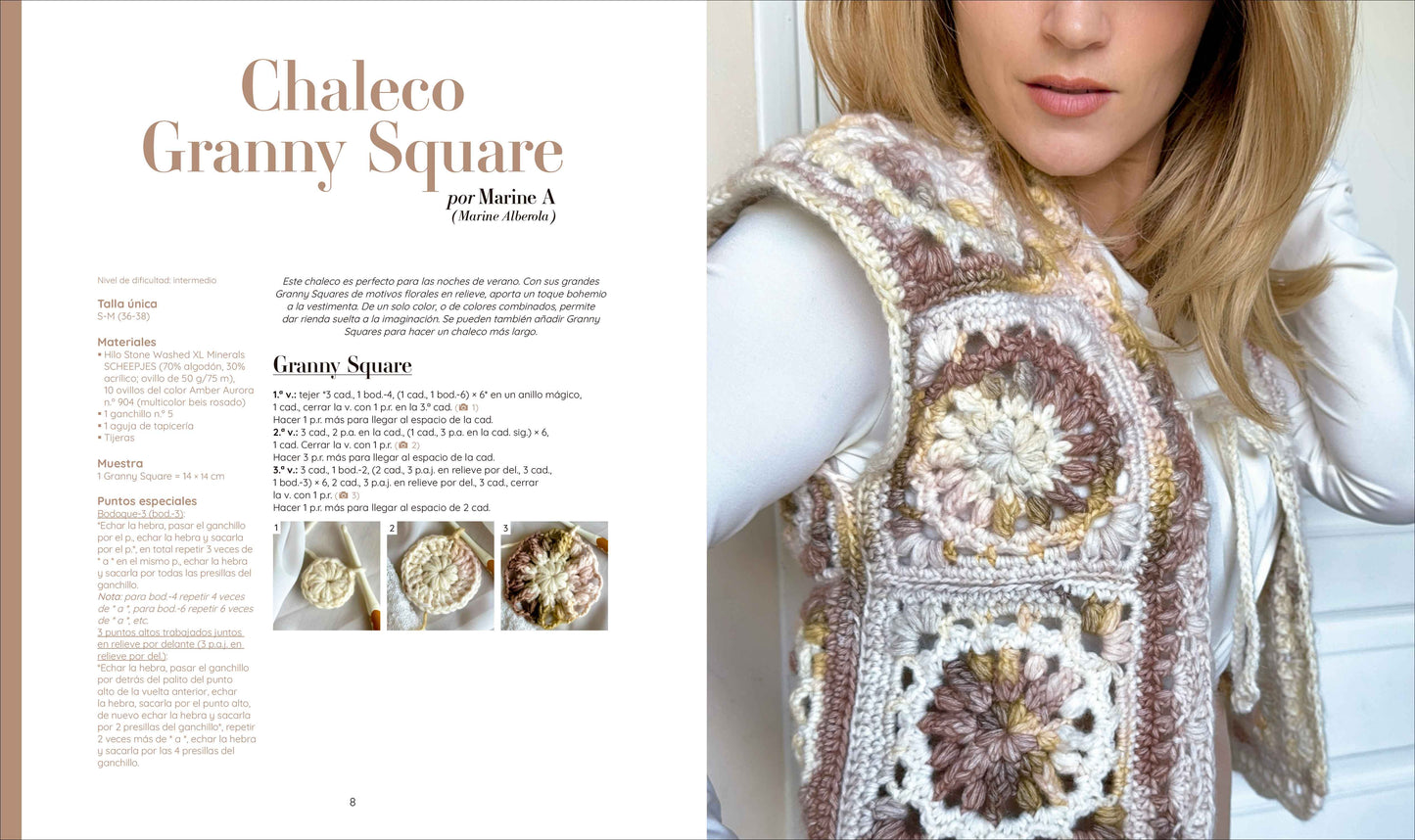 Libro Accesorios de Granny Squares: 17 Proyectos de Ganchillo Paso a Paso