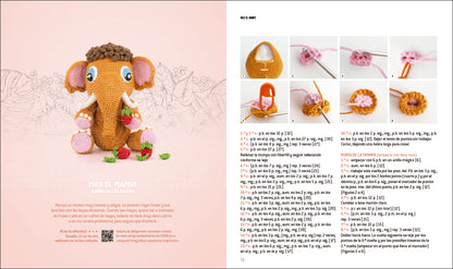Livro para Tricotar Amigurumi da Pré-História: 14 Dinossauros, Mamutes e Homens das Cavernas a Crochet