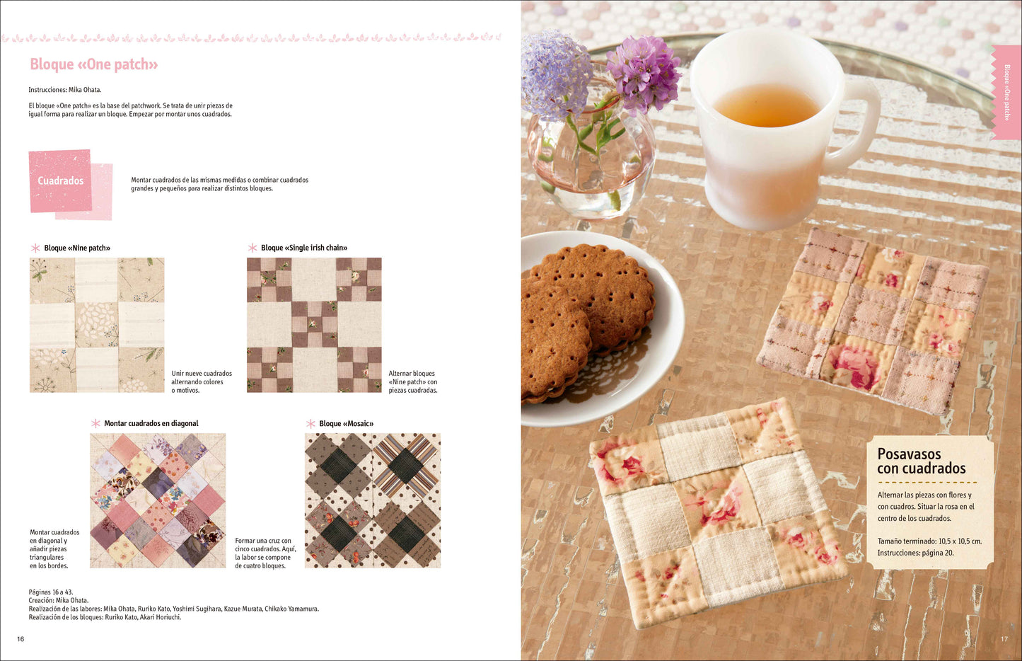 Libro de Iniciación al Patchwork: Curso con 36 Bloques y Más de 40 Proyectos Paso a Paso