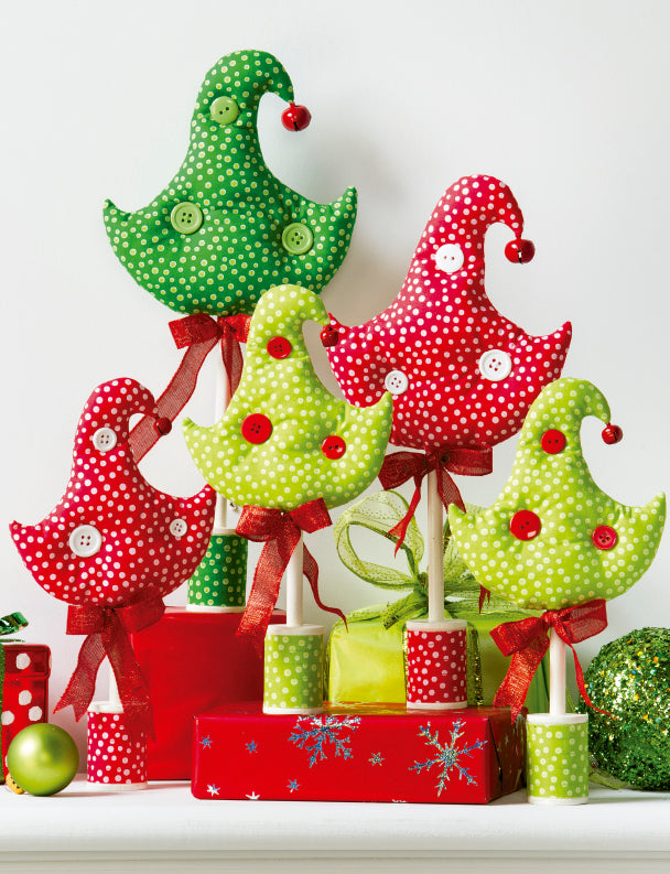 Libro Labores Creativas de Patchwork para Navidad: 21 Proyectos Fáciles con Patrones a Tamaño Natural
