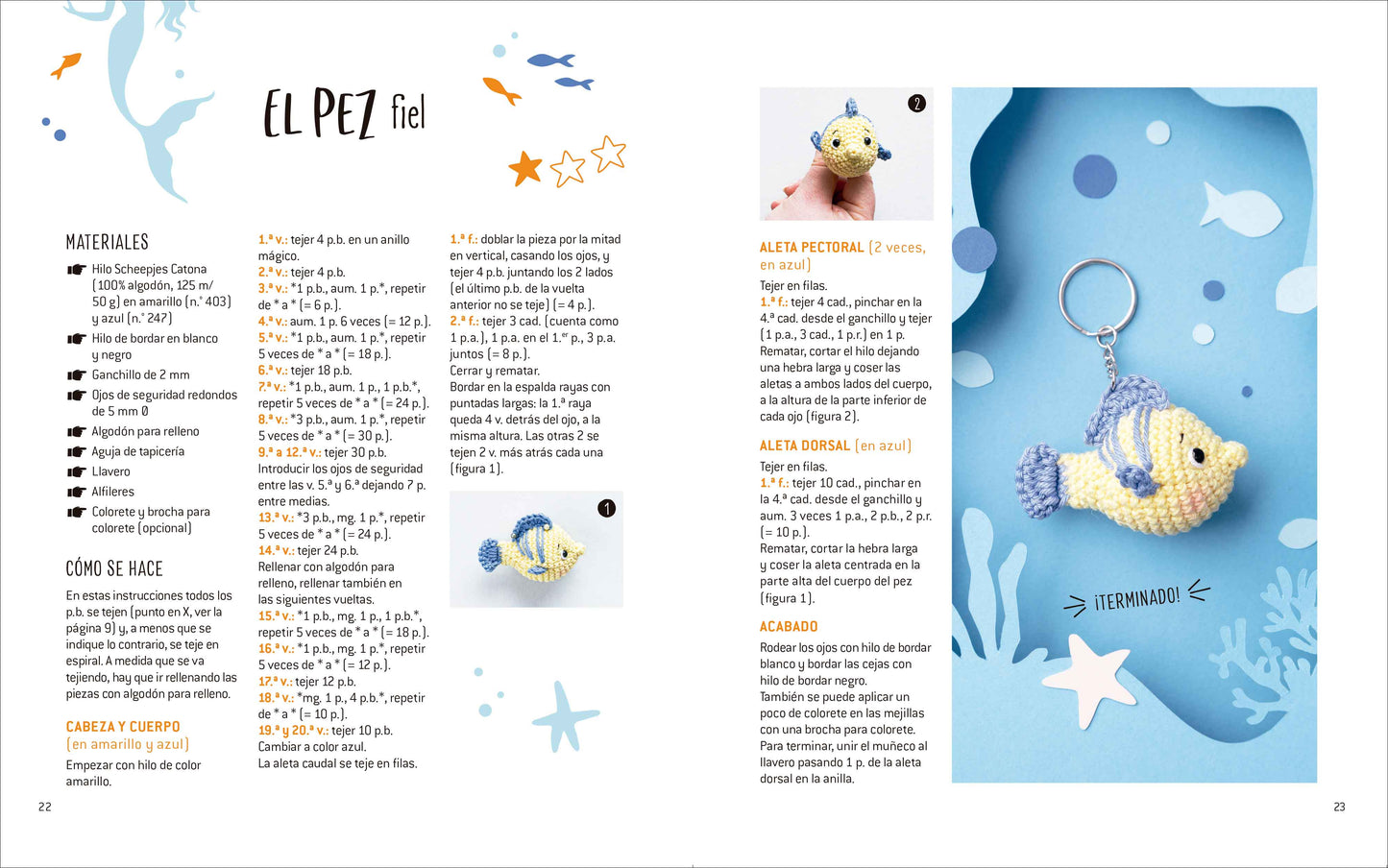 Libro para Tejer Mini Amigurumis: 15 Llaveros de Ganchillo con los Personajes Favoritos de los Niños