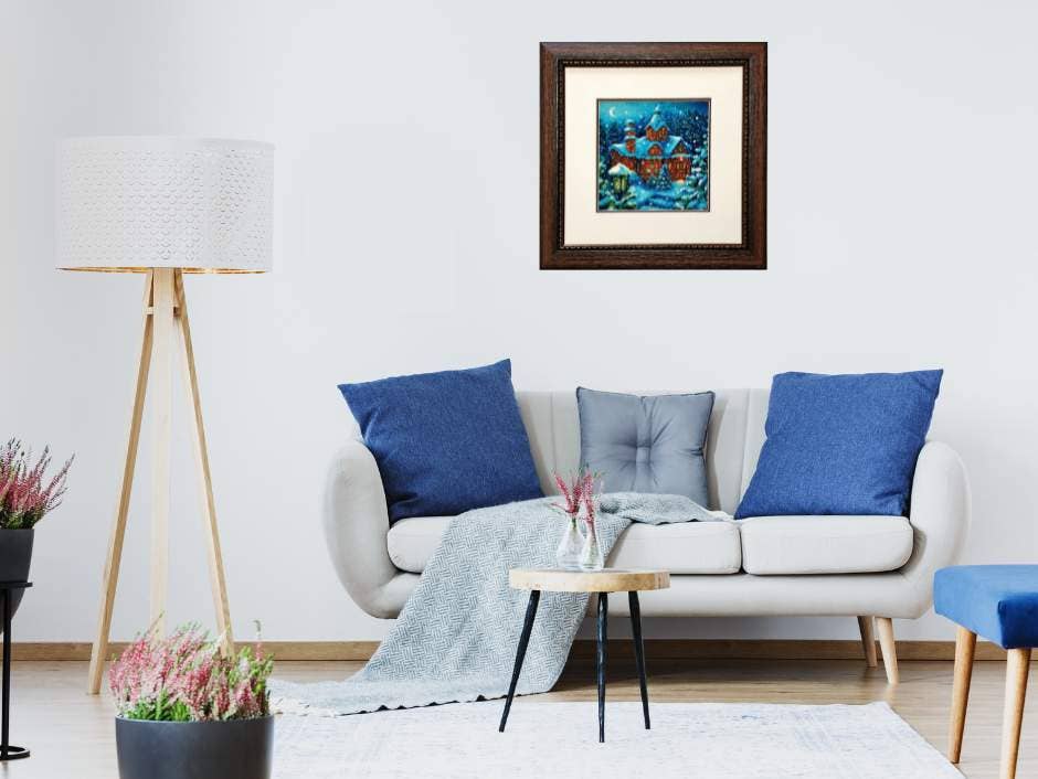 Kit de Punto de Cruz Riolis "Nevada en el Bosque" - 2029