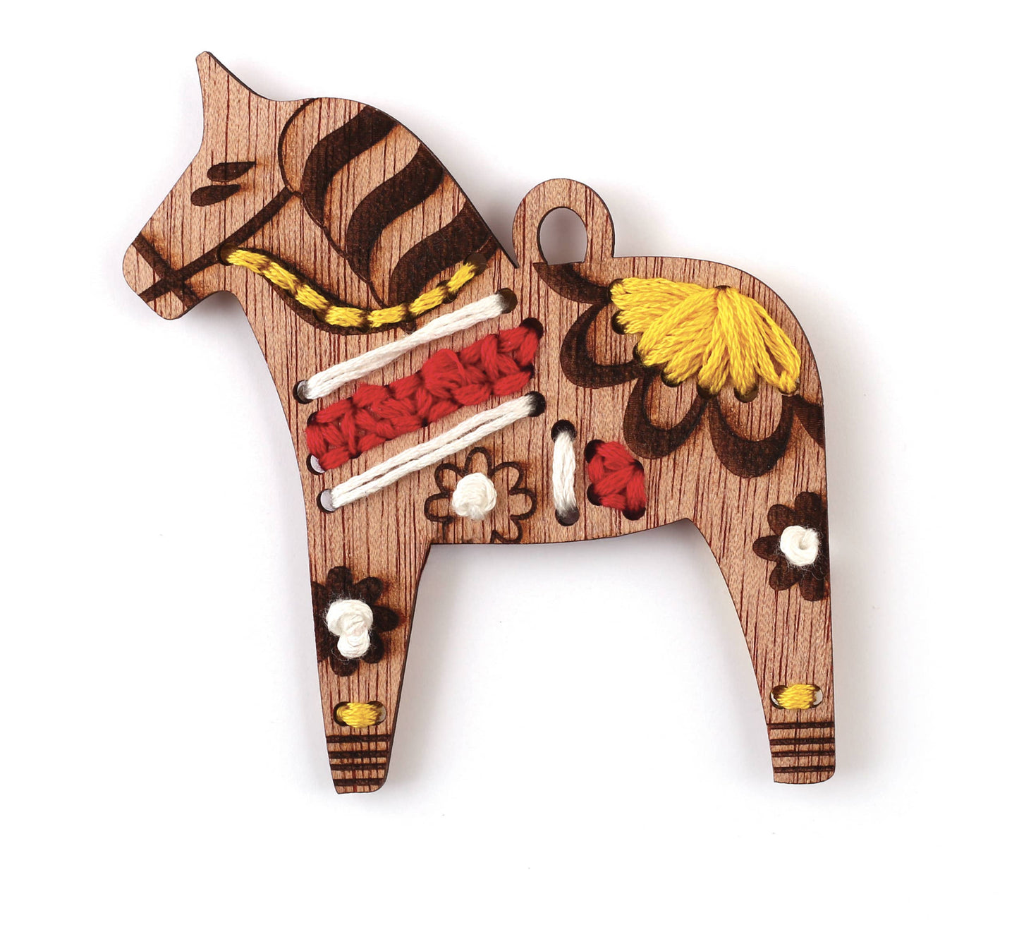 Kit de 8 decoraciones de Navidad para Bordar de Madera - Graine Créative