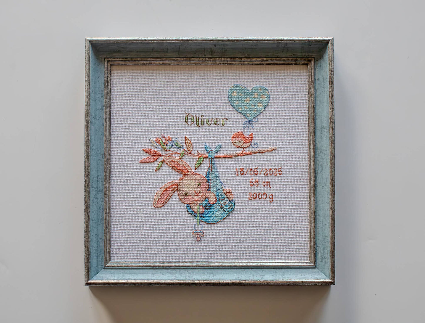 Kit de Punto de Cruz Aine "Muestrario de Nacimiento Niño" - A1028