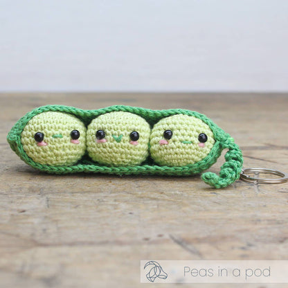 Kit de Ganchillo - Amigurumi: Llavero DIY Guisantes - Hardicraft