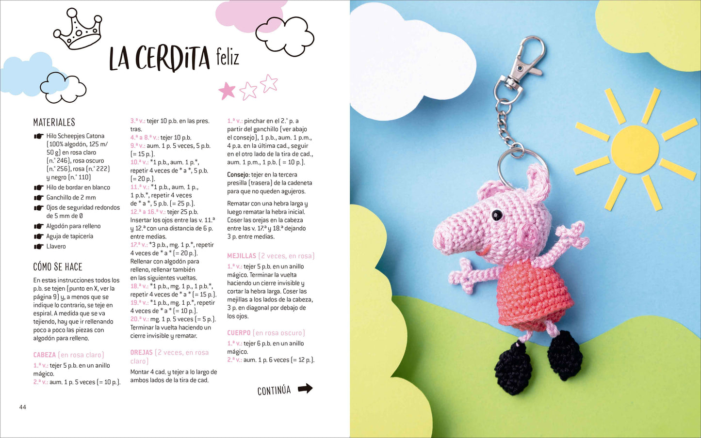 Libro para Tejer Mini Amigurumis: 15 Llaveros de Ganchillo con los Personajes Favoritos de los Niños