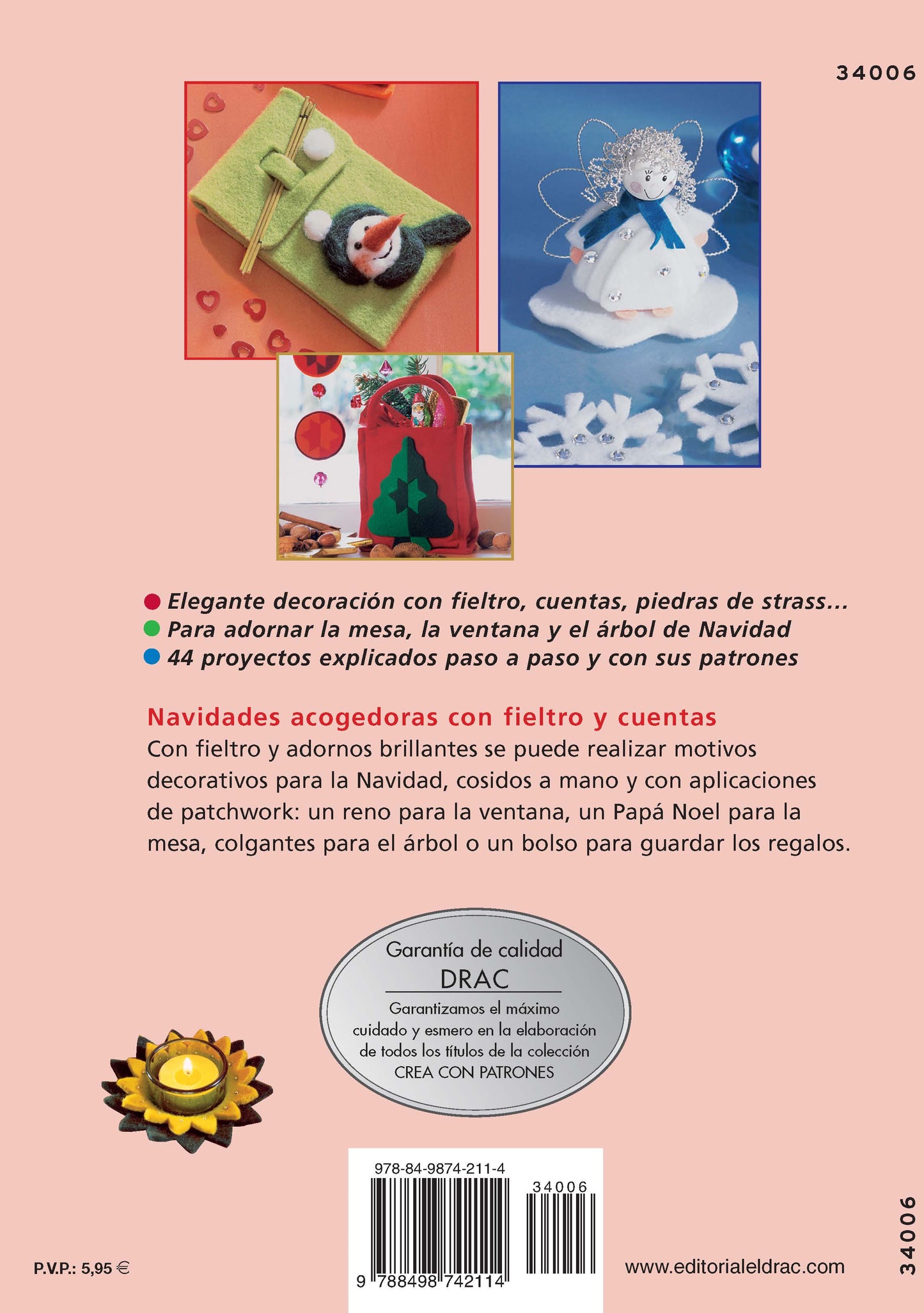Libro para Decorar la Casa en Navidad con Fieltro: 44 Proyectos Cosidos a Mano con Patrones