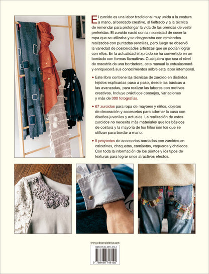 Libro de Zurcido con Diseños Actuales: 67 Proyectos de Zurcido Visible Paso a Paso