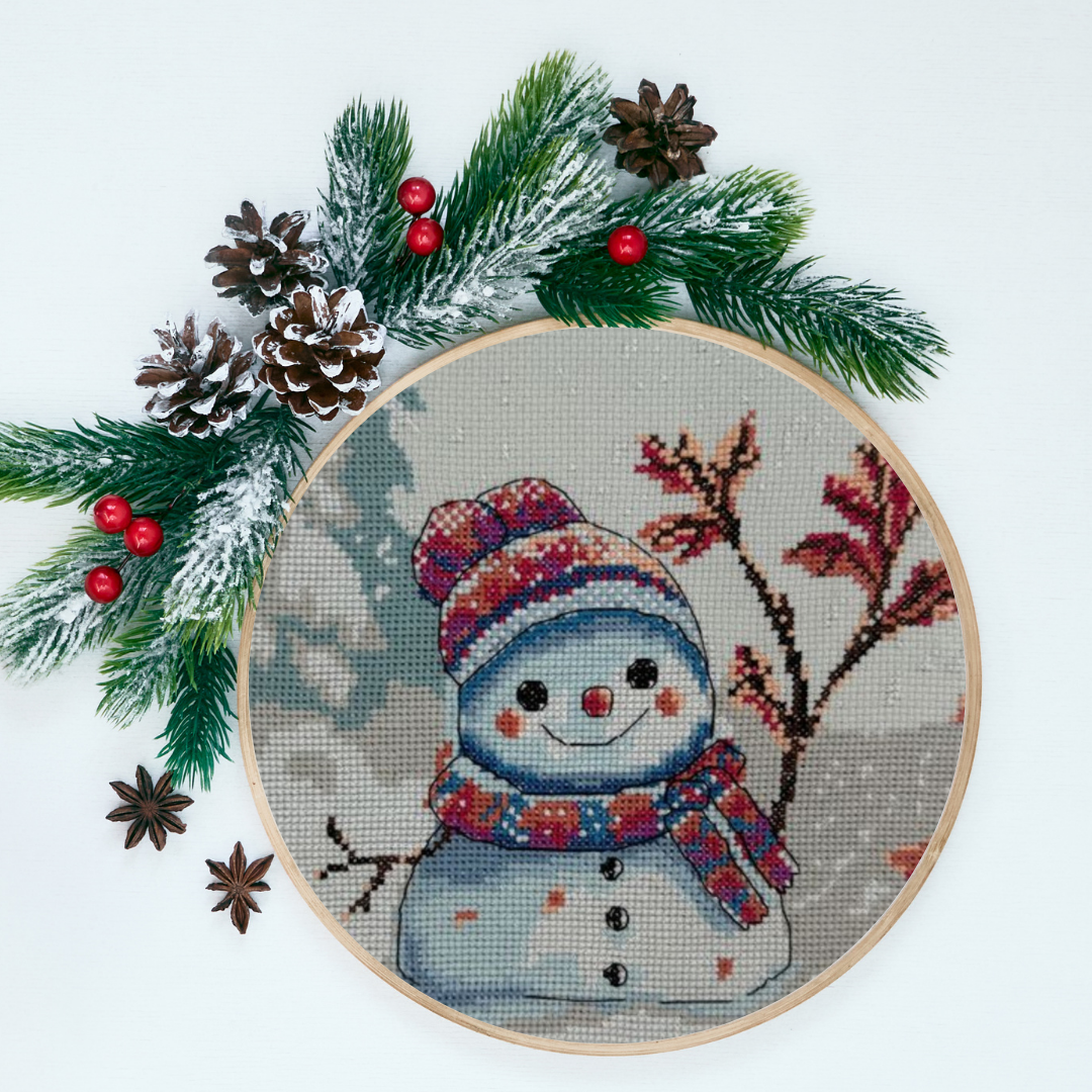 Kit de Punto de Cruz Aine "Invierno Torpe" - A1012