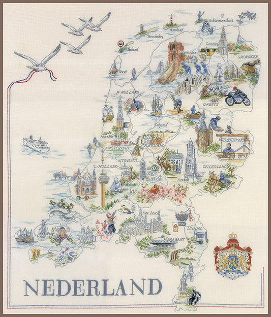 Kit punto de cruz "Nederland" - 33786