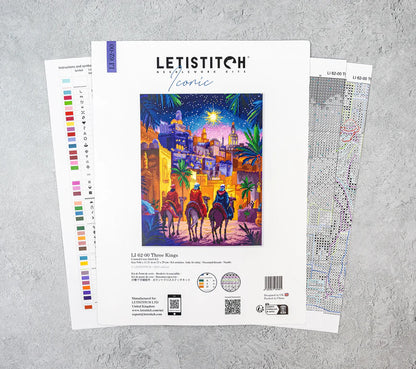 Kit de Punto de Cruz Letistitch "Reyes Magos" LI-62-00