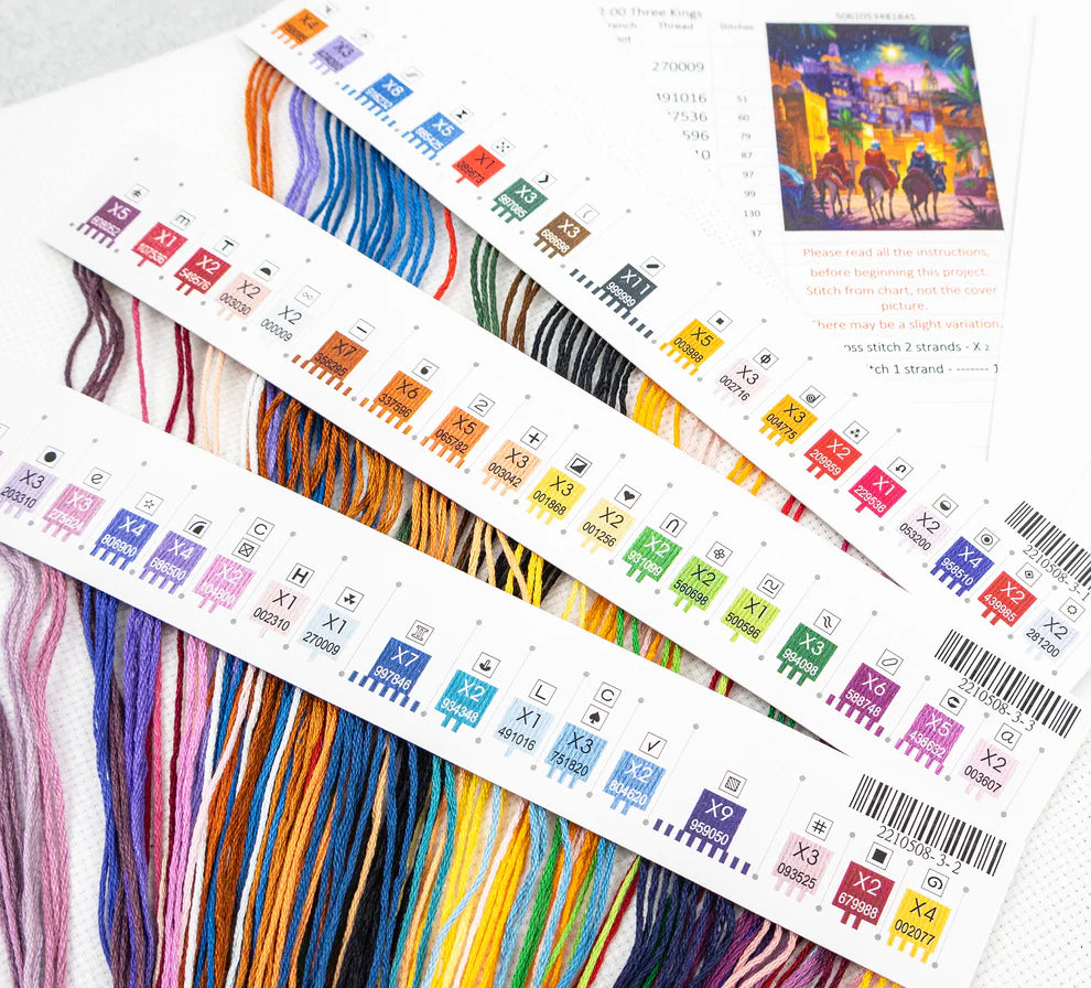 Kit de Punto de Cruz Letistitch "Reyes Magos" LI-62-00
