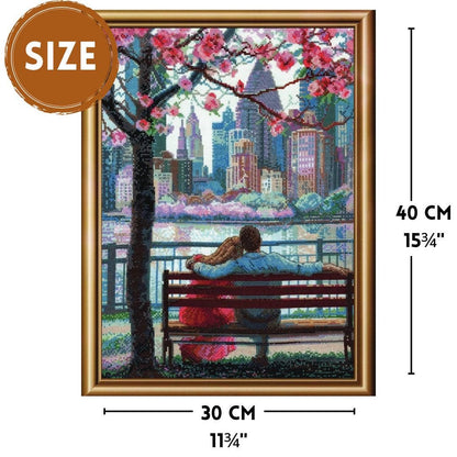 Kit de Punto de Cruz Aine "Blooming New York" - A1015