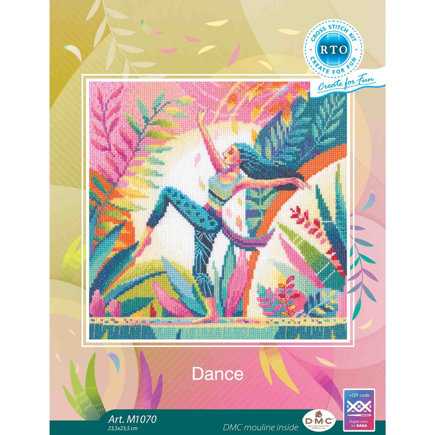 Kit de Punto de Cruz RTO "Yoga Dance" - M1070