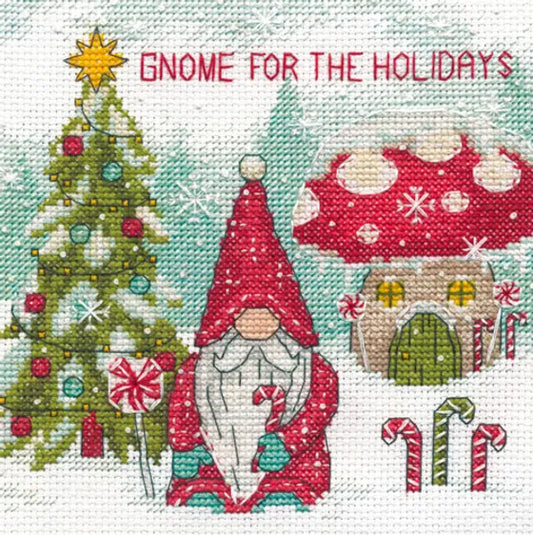 Kit de punto de cruz "Gnome for the Holidays" - Dimensions