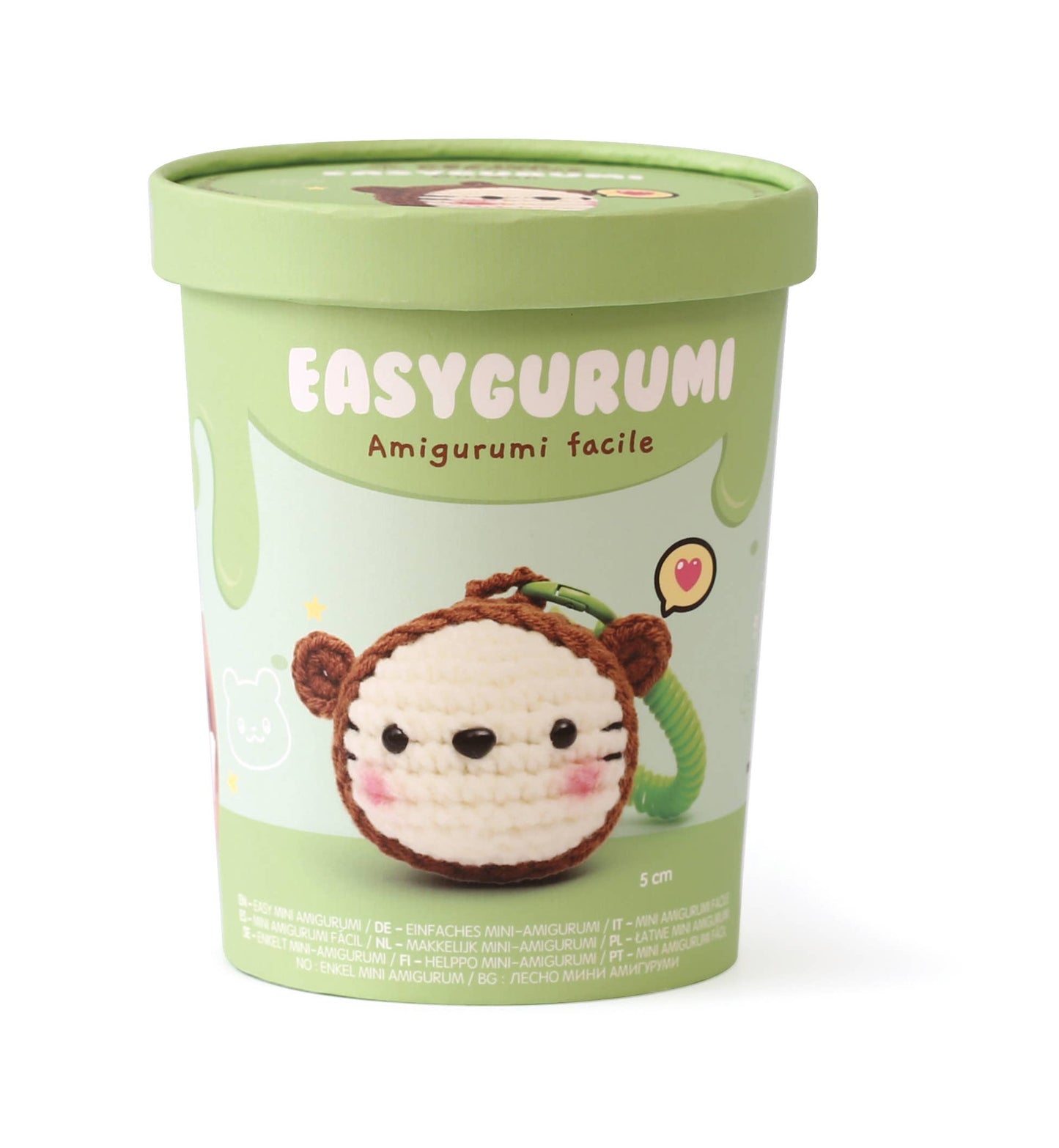 Kit de Amigurumi Fácil "Osito Llavero" - Graine Créative