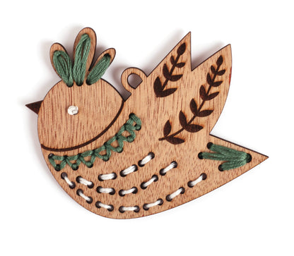 Kit de 8 decoraciones de Navidad para Bordar de Madera - Graine Créative