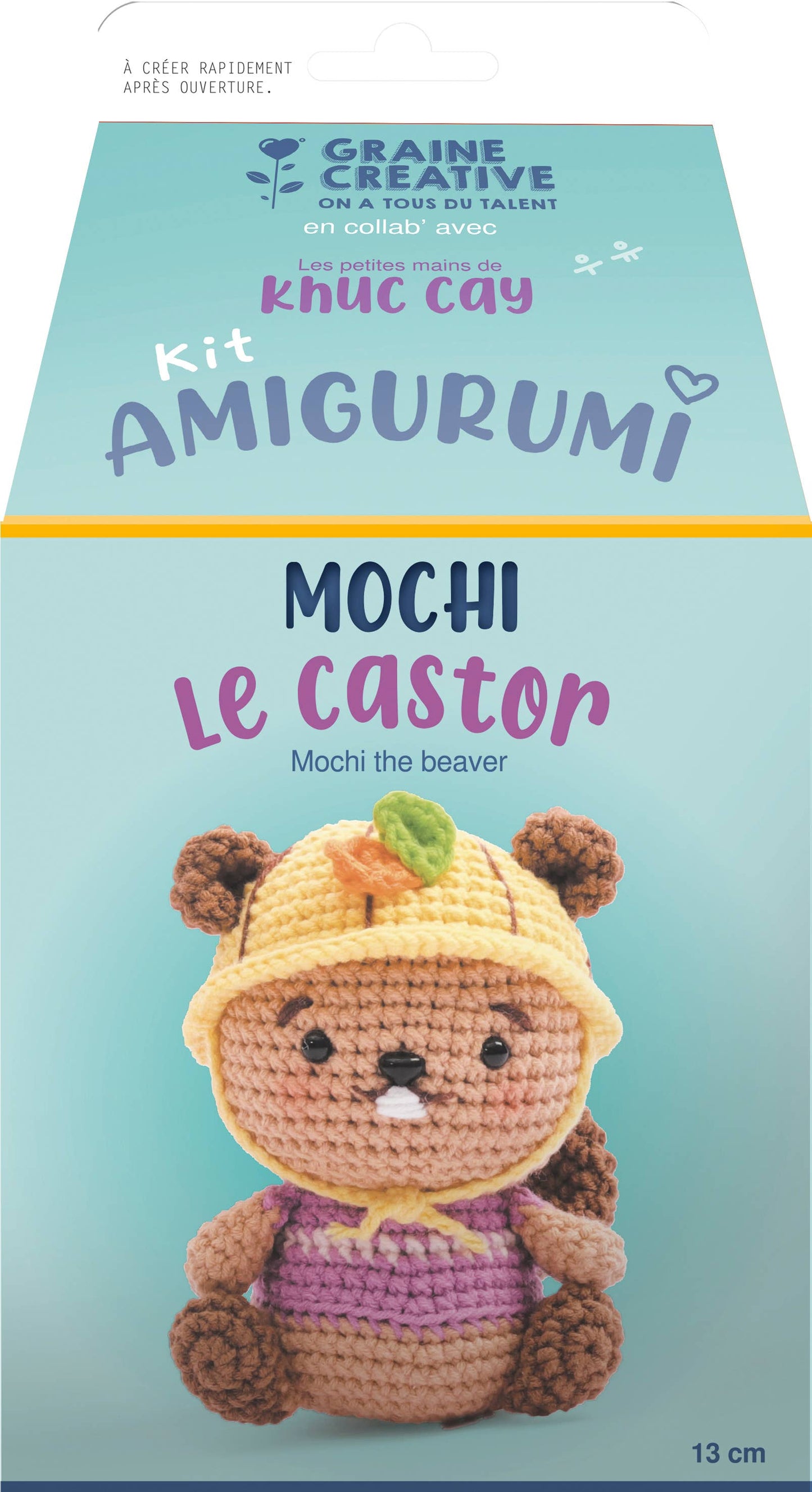 Kit de Amigurumi "Mochi el Castor" - Graine Créative